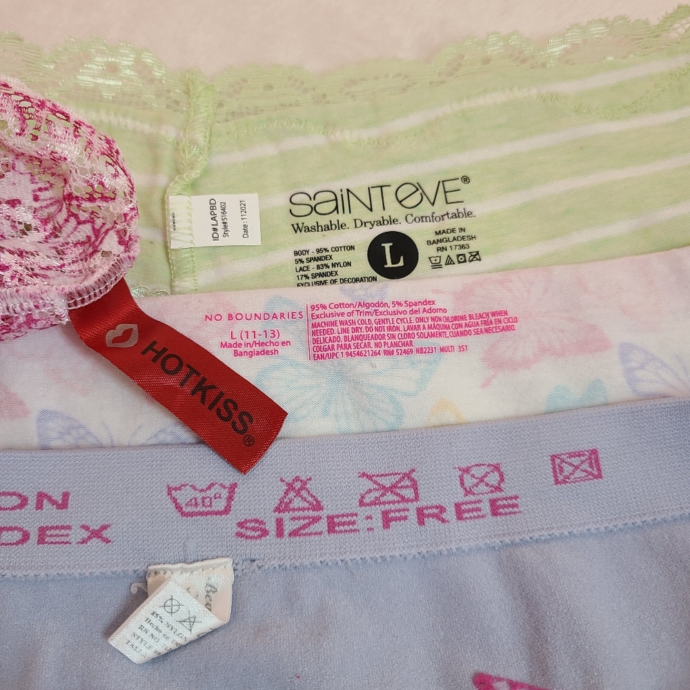 Y2K Vintage 5pk Sexy Colorful Graphic Boyshort Panties Size Lg - Picture 5 of 5